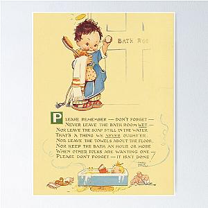 Bathroom Rules Poster