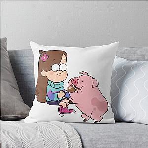 Mabel & Waddles Gravity Falls Throw Pillow