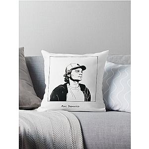 Mac Demarco Line Art  Throw Pillow