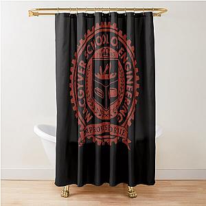 VINTAGE MacGyver School of Engineering Red Shower Curtain