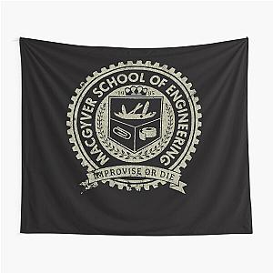 VINTAGE MacGyver School of Engineering Tapestry