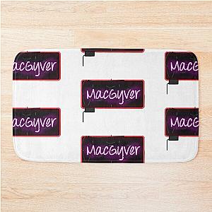 MacGyver Neon Sign Bath Mat