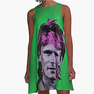 Pop Art MacGyver in Green A Line Dress