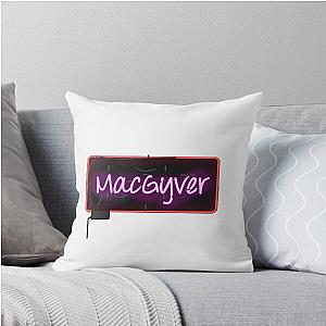 MacGyver Neon Sign Throw Pillow