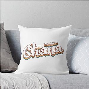 Rebooted MacGyver Ohana Aged Text Design Throw Pillow