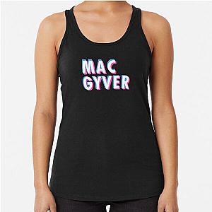 Rebooted MacGyver Glitch Effect Racerback Tank Top