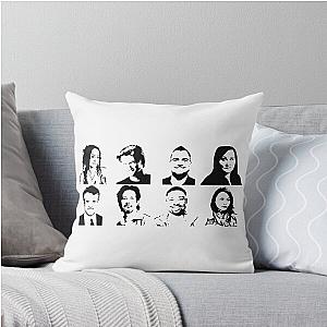 Rebooted MacGyver Characters Design Throw Pillow