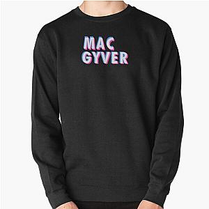 Rebooted MacGyver Glitch Effect Pullover Sweatshirt