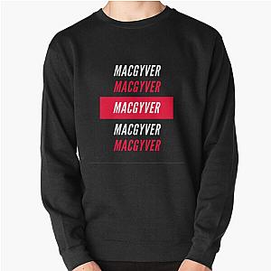 Rebooted MacGyver Red and White Pullover Sweatshirt