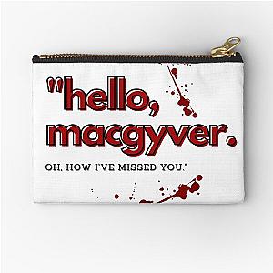 Hello, MacGyver Zipper Pouch (Murdoc)
