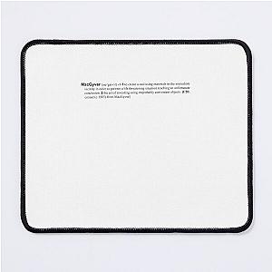 the verb is to macgyver mouse pad