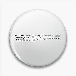 The word "is" was removed because it is technically a duplicate. 

The verb is to MacGyver Pin