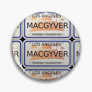 Rebooted MacGyver License Plate Design Pin