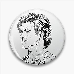 Angus MacGyver Line Art Pin
