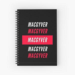 Rebooted MacGyver Red and White Spiral Notebook