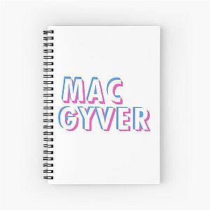 Rebooted MacGyver Glitch Effect Spiral Notebook