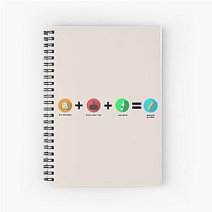 Rebooted MacGyver Makeshift Gas Mask Equation Spiral Notebook