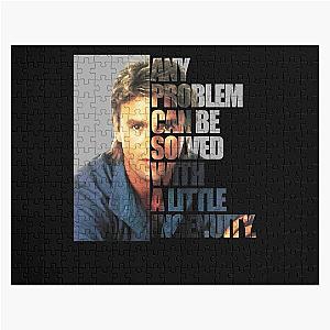 Lover Gifts MacGyver Said Any Problem Gift For Fan Jigsaw Puzzle