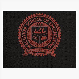 VINTAGE MacGyver School of Engineering Red Jigsaw Puzzle