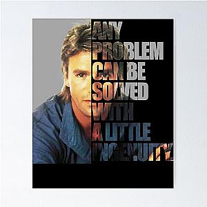 Lover Gifts MacGyver Any Problem Gift For Fan Poster