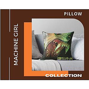 Machine Girl Throw Pillow