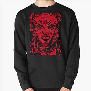 MACHINE GIRL RED ART Pullover Sweatshirt RB0507