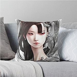 Machine Girl Throw Pillow RB0507