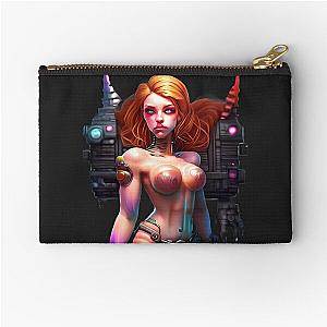 Cyberpunk Machine Girl Zipper Pouch