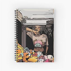 Claw toy machine girl Spiral Notebook