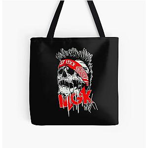 Vintage Machine Gun Kelly Men's T-shirt Black All Over Print Tote Bag