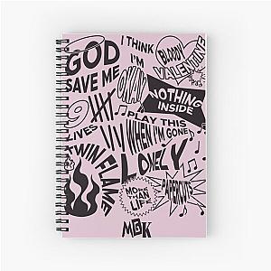 Machine Gun Kelly Poster (Tracklist) Spiral Notebook