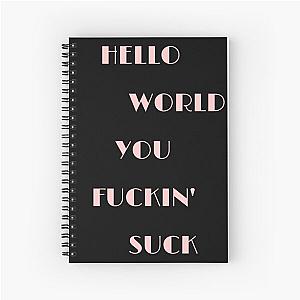 Mood Lyrics Papercuts - Machine Gun Kelly Spiral Notebook