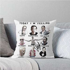 Pete Davidson & Machine Gun Kelly Funny Throw Pillow