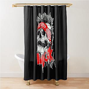 Vintage Machine Gun Kelly Black Shower Curtain