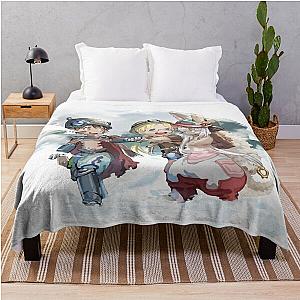 Made in Abyss: nanachi, reg, riko print Throw Blanket RB0307