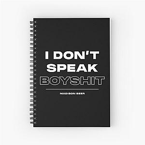 I Don't Speak Boyshit - Madison Beer Spiral Notebook