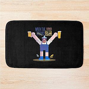 farmer loves beer   Bath Mat