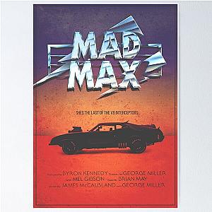 The Last of the V8's - Vintage Custom Mad Max Poster  Poster