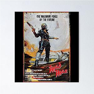 Mad Max distressed movie poster Poster