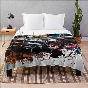 Mad Max Mustang Throw Blanket