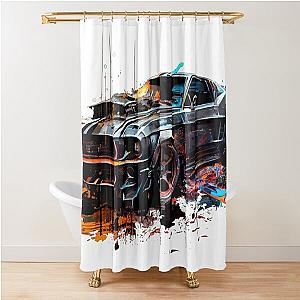 Mad Max Mustang Shower Curtain