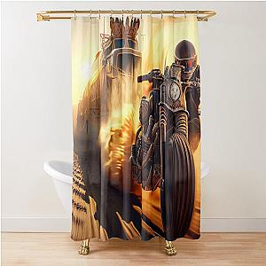 Mad Max Post-Apocalyptic race Shower Curtain