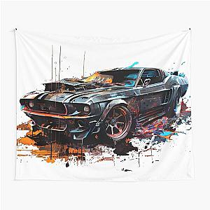 Mad Max Mustang Tapestry