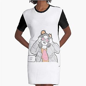 funny face cute mad max girl Graphic T-Shirt Dress