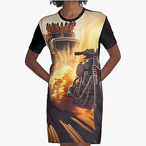Mad Max Post-Apocalyptic race Graphic T-Shirt Dress