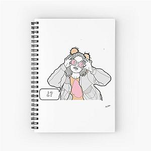 funny face cute mad max girl Spiral Notebook