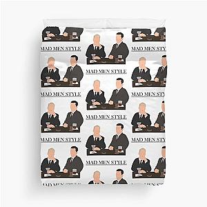 Mad men style Don Draper  and Roger Sterling  Duvet Cover