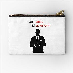 Copia de Mad men Don Draper Success comes from standing out Zipper Pouch