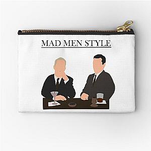 Mad men style Don Draper  and Roger Sterling  Zipper Pouch