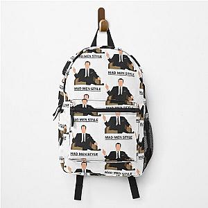 Mad men style Don Draper style Backpack